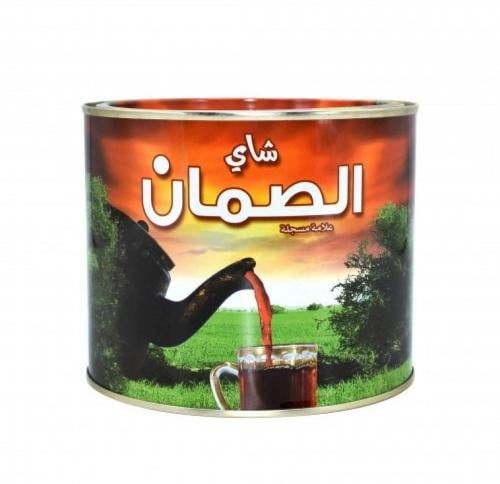 شاي الصمان علبه حديد دائري360جرام