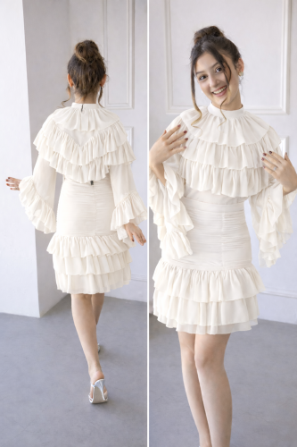 فستان رفيف ، طفولي انيق وحالم لإطلاله اميريه راقيه...