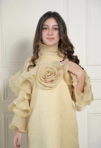 فستان ضحى الراقي لصباحات العيد المبهجة ، ناعم وانث...