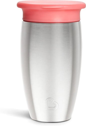 MUNCHKIN 10OZ MIRACLE® 360° STAINLESS STEEL SIPPY...