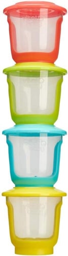 فيتال بيبي نوريش حافظة طعام للفطام 120 مل 4 حبة