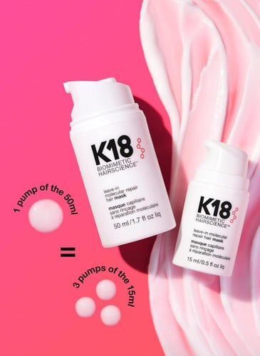 K18 Leave-In Molecular Repair Hair Mask 15ml: ثورة...