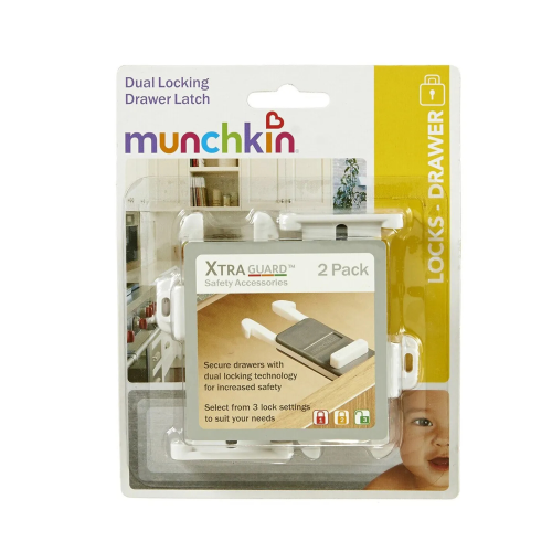 Munchkin قفل حماية مزدوج للادراج اكسترا جارد من مو...