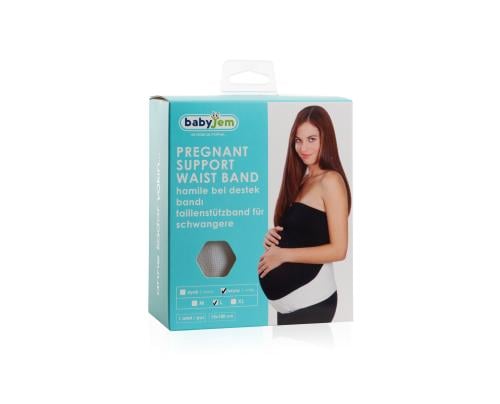 حزام الخصر الداعم للحمل من بيبي جيم / أبيض