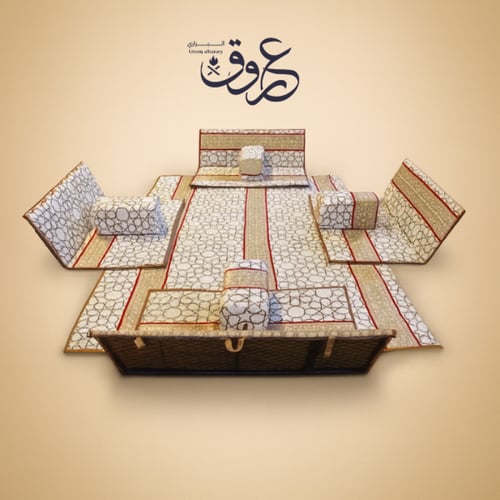 جلسة تخييم أرضية بخياطة متينة تناسب الاستراحات وال...