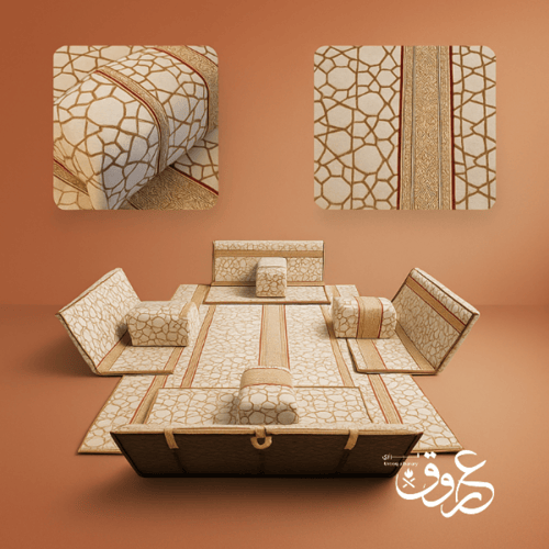 طقم فرشة تخييم ارضية تصميم بخياطة متينة