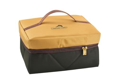 طقم عزبة الشاي للرحلات-43004/لون اخضر بني