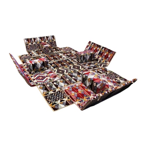 طقم جلسة أرضية مع مراكي جانبية خياطة متقنة وخامة ع...