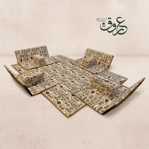 جلسة أرضية فاخرة بمساند جانبية مريحة - 120x110x25...