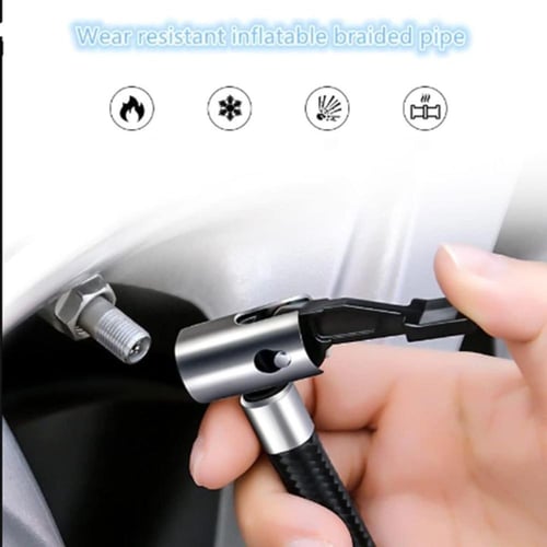 منفاخ إطارات هواء محمول لإطارات السيارات بـ قوة 12...