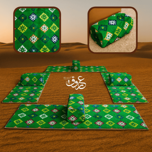 جلسة أرضية عملية بخامة لباد مريحة وسهلة الحمل - (2...