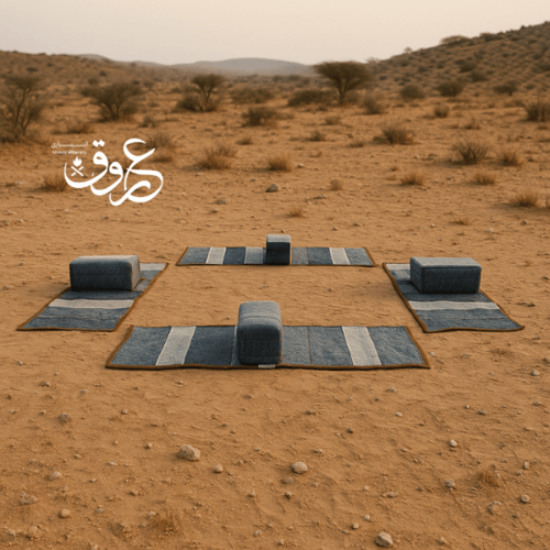 طقم جلسة أرضية بلباد قابل للطي والتخزين – تصميم عم...