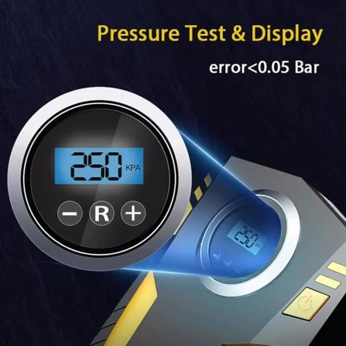 منفاخ إطارات هواء محمول لإطارات السيارات بـ قوة 12...