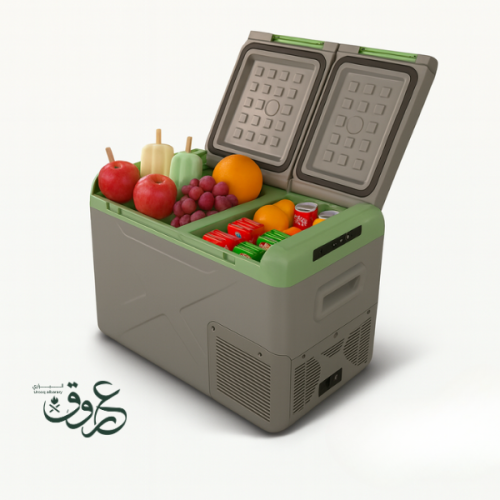 ثلاجة سيارة محمولة للتفريز والتبريد السريع بـ قوة...