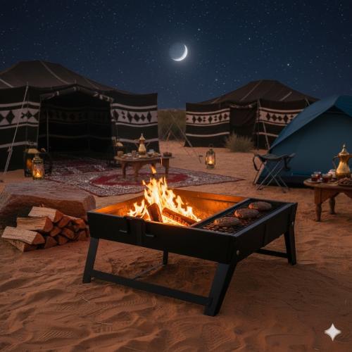 موقد تخييم قابل للطي 3 في 1-36440