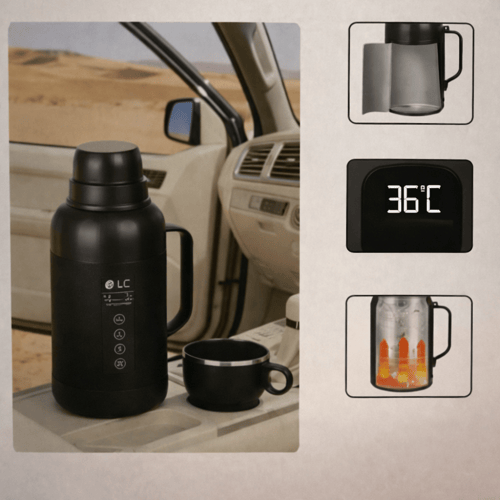 غلاية وترمس سيارة 2 في 1 بسعة 1560 مل (12V / 24V)...