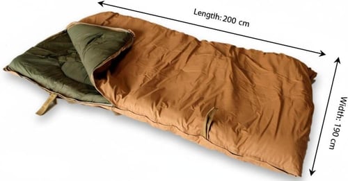 فراش نوم للرحلات – قماش تنزاني رملي 200*190سم