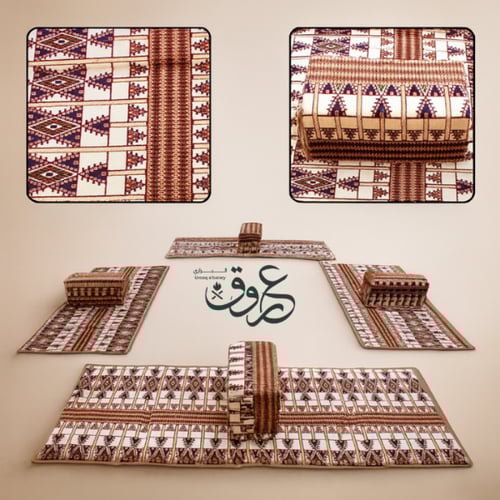 طقم فرشة تخييم ارضية عملية خفيفة - متعددة الألوان