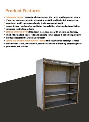 دولاب تخزين جودة الماني مقاوم للماء والحرارة لون (...