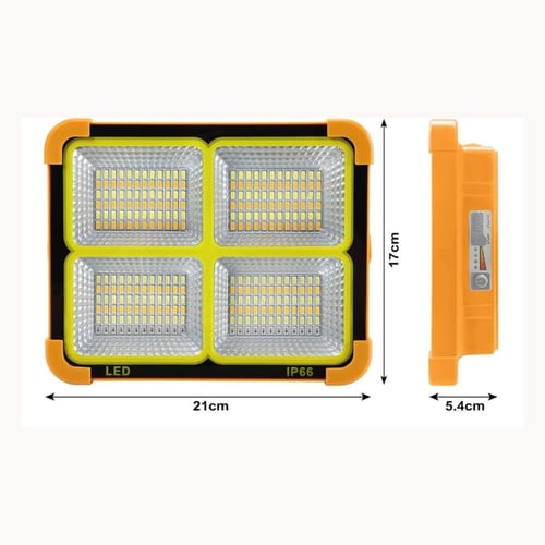 مصباح كشاف طاقة شمسية 228 LED بقدرة 300 واط، مصباح...