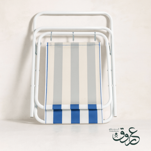 بيكي كرسي قابل للطي - 76x52x30 سم - أبيض / أزرق 23...