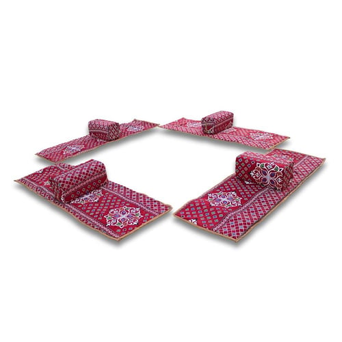 جلسة تخييم أرضية مكونة من فرشة بلباد واربع مراكي -...