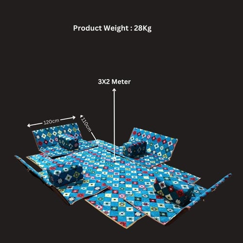 جلسة أرضية عملية ومريحة ألوان متعددة - 120x110x25...