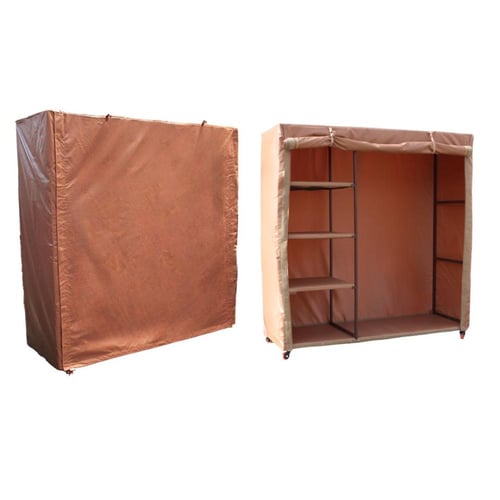 دولاب تخزين ملابس من 4 أرفف جانبية ومساحة واسعة عم...