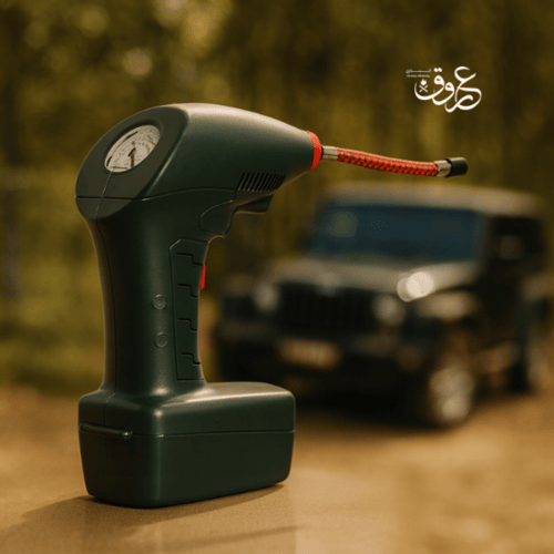 منفاخ هواء محمول للسيارات مع كابل بطول 14 قدم