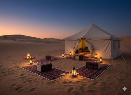 طقم فرشة تخييم أرضية مع 4 مراكي – 8 قطع (200×90×25...