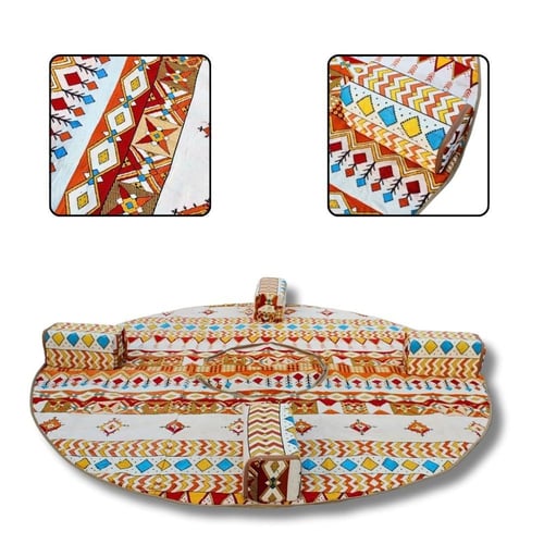 سجادة تخييم دائرية 3×3 متر بتصميم جديد مع فتحة مرك...