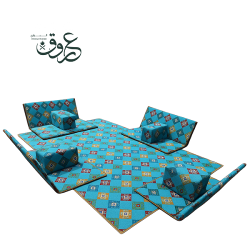 جلسة أرضية مربعة من قماش عالي الجودة مريحة وسهلة ا...