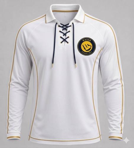 Classic Al-Nasr white long-sleeved T-shirt