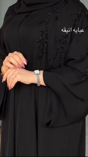 عبايه بشت كريب ملكي