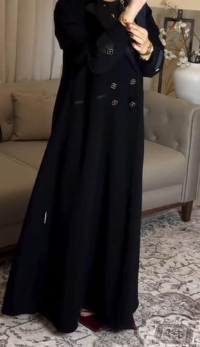 بليزر قماش سيراميك سواده فاحم مع بطانه