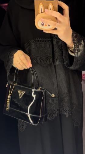 عبايه سهاد. قماش كريب ملكي وركامه مع اضافه كلفه. ق...