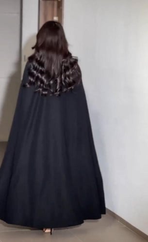 عبايه ملكيه قماش تيك توك قصه قطري مع دريس داخلي