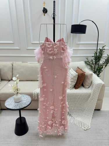 فستان سهره ورد بارزه