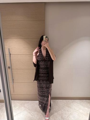 فستان سهره تل مطرز وشال شيفون