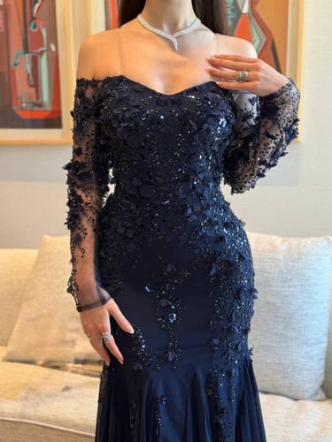 فستان سهره مورد باكمام