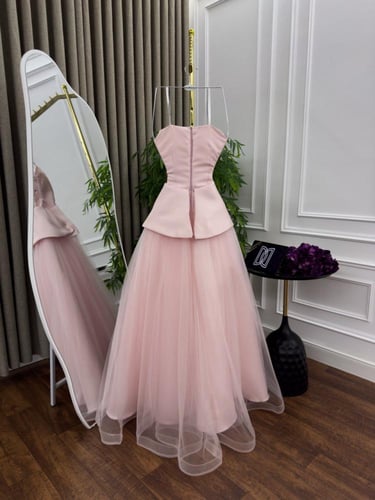 فستان سهره ميكادو و وتل تطريز يدوي