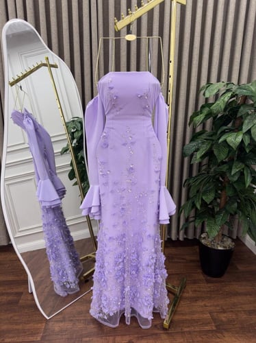 فستان سهره ورد بارزه ب 3 الوان