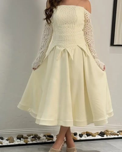 فستان سهره ناعم شيفون