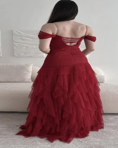فستان سهره ناعم تل