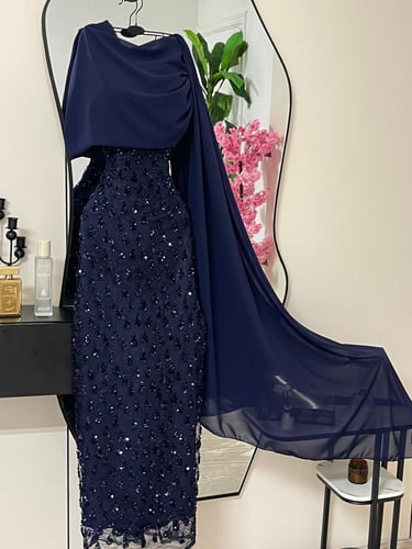 فستان سهره ذيل شيفون