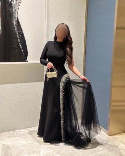 فستان سهره ناعم تطريز يدوي شك