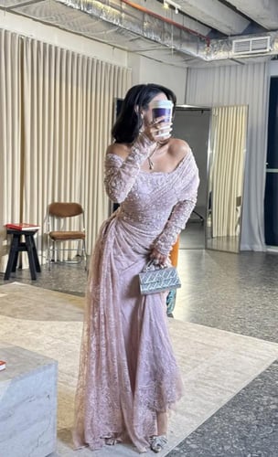 فستان سهره دانتيل فصوص