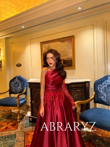 فستان سهرة ون شولدر عوديي بشك أنيق