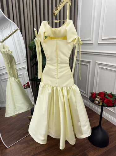 فستان ناعم ليموني انييق