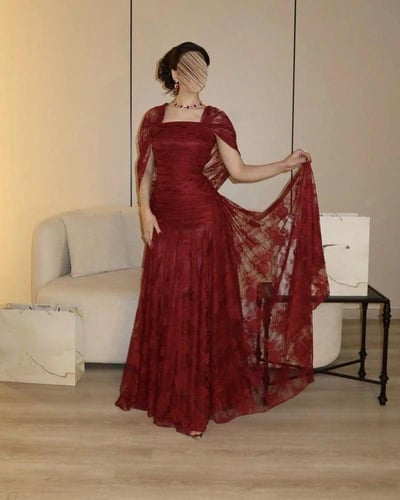 فستان سهره ناعم دانتيل